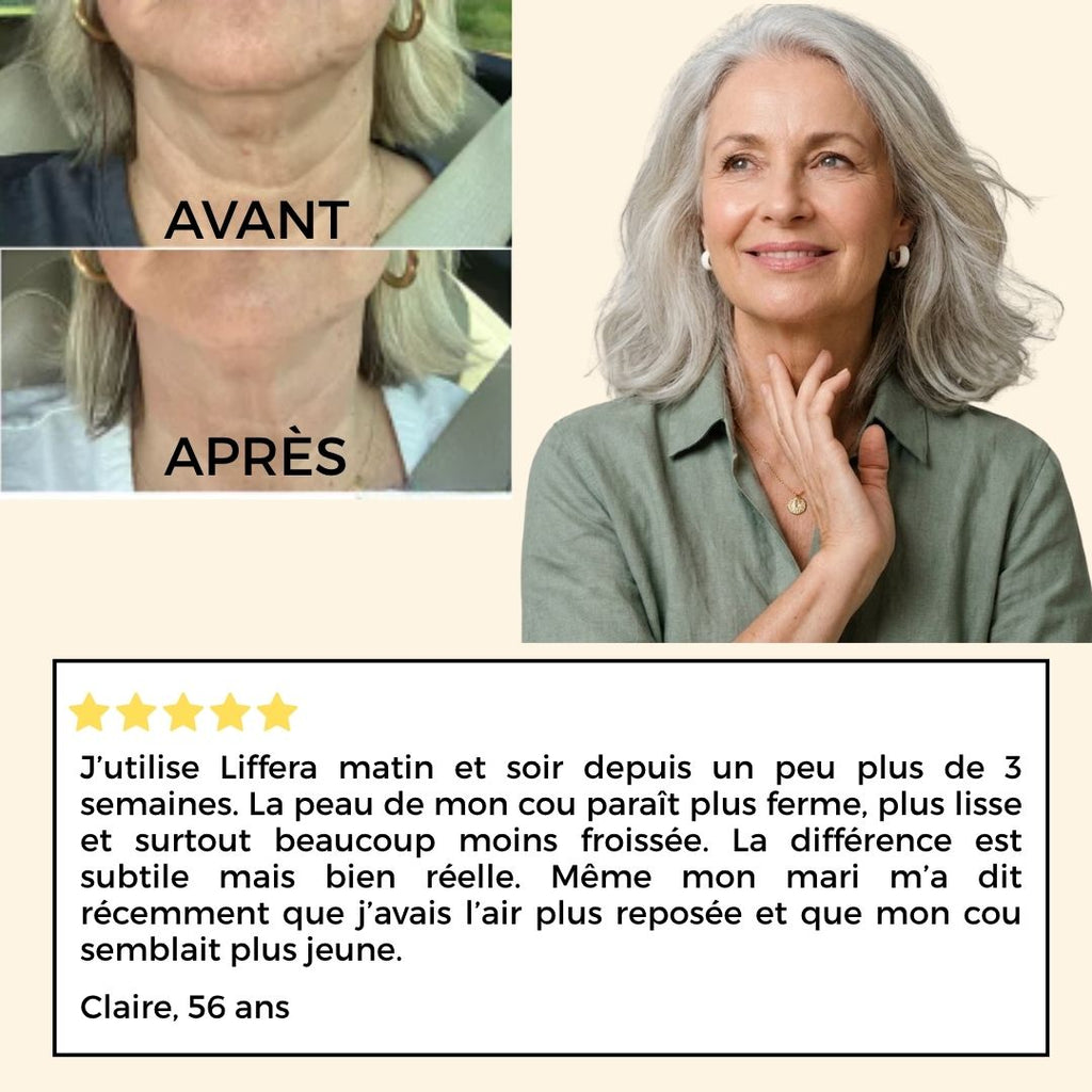 Soin liftant cou et décolleté
