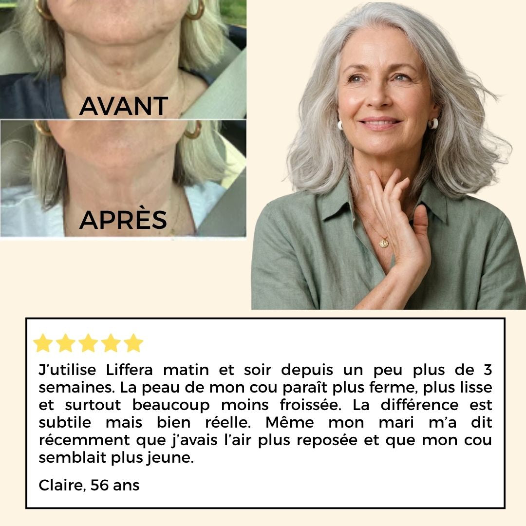Soin liftant cou et décolleté